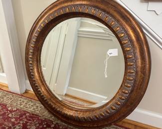 C9 - $20 - Round wall Mirror. Measures 30" across. 