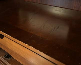 C50 - $150 - American Drew Armoire. Measures 38" wide x 19" deep x 67.5" tall. Top has adjustable shelves and single drawer. Bottom has 2 drawers. All slide easily. Great smaller size!