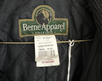 C83 - $50 - Berne Apparel Insulated Coveralls size Mens Large Regular. 44-46. Style 1417NVR. Look brand new!