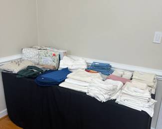 Linens priced individually/ by the set. $2 - $10 come and look!