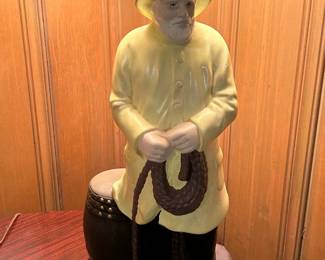 Old Salty Fisherman Table Lamp, Vintage