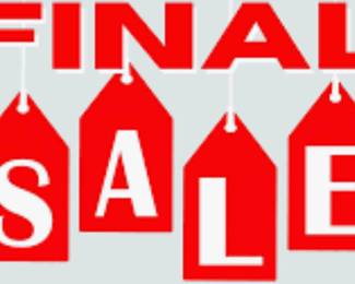 Sellout sale 50%+ off already reduced prices. Snow date if needs to be rescheduled, will be 1/18/25 (9-3) 