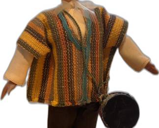 Ecuadorian Vintage Folk Art Doll