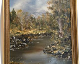 Jackie Bell - original Mountain Stream Landscape Painting