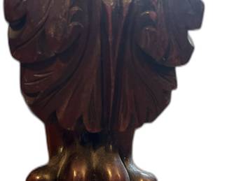 Empire Style Antique Mahogany Chest of Drawers -- Foot Detail View