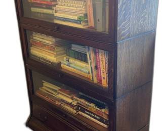 Antique 3-Section Stacking Bookcase