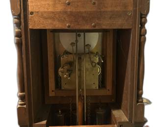 Emperor Grandfather Clock -- from a home originally owned by President Andrew Johnson -- Back Detail