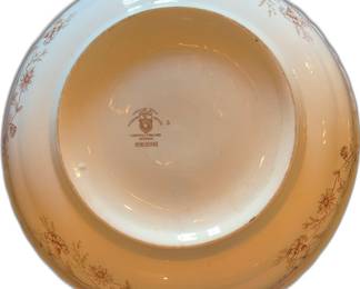 Vintage NORMA Porcelain Fruit or Punch Bowl (Tunstall England) -- Back