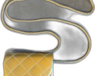 Mini Gold Quilted Crossbody Bag