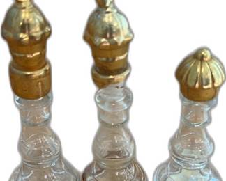 Set of 3 - Mary Chess Vintage Perfume Bottles