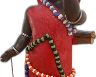 African Kikuyu Woman Vintage Doll - Open/Close Eyes
