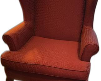 Red Wingback Accent Chair