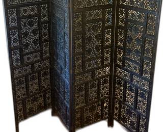 Hand Carved Teak Wooden Room Divider from India