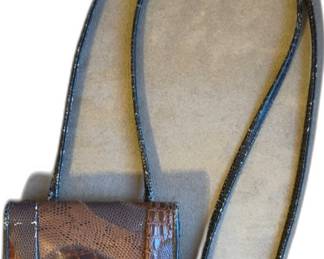 Vintage Leather Patchwork Crossbody Bag