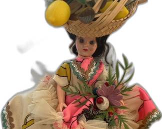 Mexican Vintage Souvenir Doll Open/Close Eyes