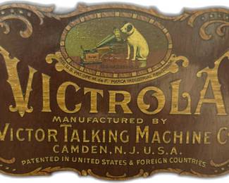 Victrola Credenza Model Talking Machine -- Interior Stamp