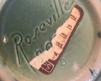 Roseville Pottery Pink Thornapple Handled Vase