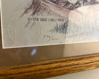 1988 Framed & Matted Print "Cry Freedom" by Doug Linstrand