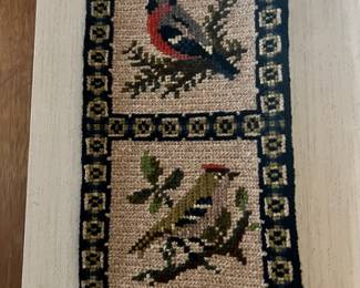 Swedish Wool Embroidery with Bird Design