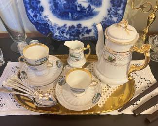 Carl Tielsch 8 Piece Tea Set