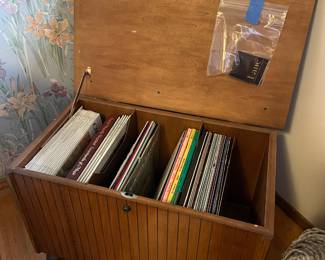 Lane Mid Century Walnut Record Cabinet