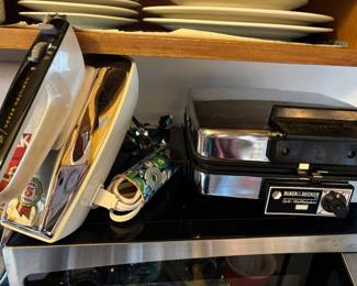 Hamilton Beach Chrome Hand Mixer, Black & Decker Classic Grill Wafflebaker 