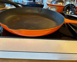 Le Creuset #30 Orange Enameled Skillet