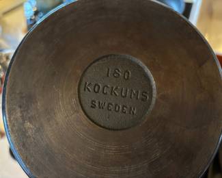 Kockums 180 Sweden Blue Enameled Saucepan