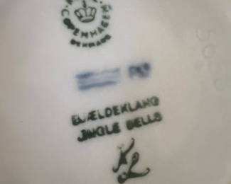 1984 Royal Copenhagen "Jingle Bells" Christmas Cup & Saucer