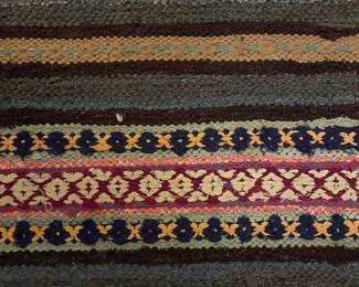 Swedish Handwoven Rag Rug – 3' x 8'