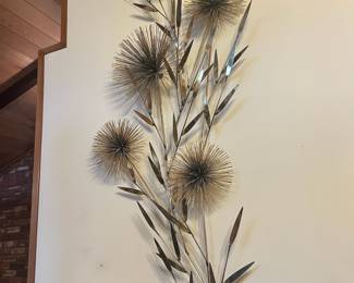 Pom Pom Metal Wall Art Sculpture by Curtis Jere