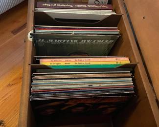 Lane Mid Century Walnut Record Cabinet