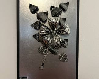 Floral Metal Wall Art by Sven Lindström