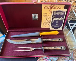 1847 Rogers Bros Carving Set with Carv-eze Blade