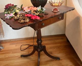 Imperial Genuine Mahogany Drop Leaf Side Table