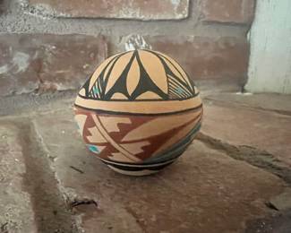 Pueblo Pottery Seed Pot - Made by V. Toya Jemez