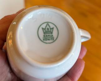 Kahla Konitz Porcelain - Set of 11 Teacups, 5 Cereal Bowls