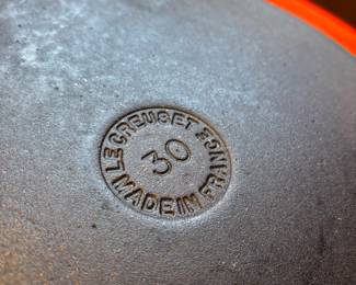 Le Creuset #30 Orange Enameled Skillet