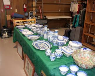 Antique Canton China, Antique Delft China, Rose Medallion Bowl