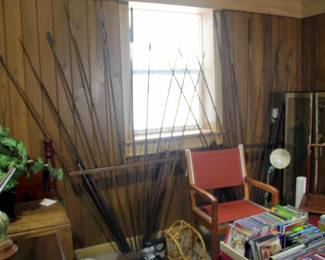 Collection of 20 Spears with Display Racks