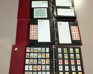 6 Large Display Books with $2000+ Face Value Stamps Most Mint Unhinged, First Day Covers