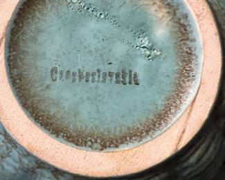 Czechoslovakian Pottery Vase Signed