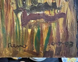 1993 Impressionist Self Portrait by Joe Reno