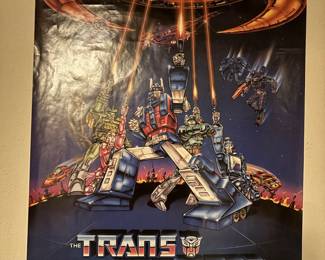 1986 Hasbro The Transformer The Movie Poster