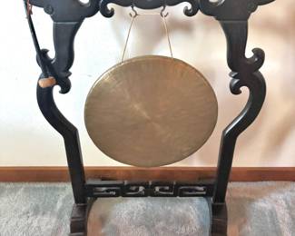 Chinese Suspended Brass Gong