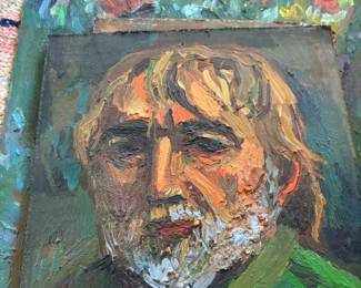 Self Portrait Oil Painting on Canvas by Joe Reno