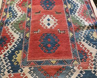 Caucasian Karabagh Kazak Rug – 4' 2.5" x 6' 3.5"