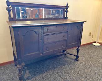 Victorian Buffet with Mirror