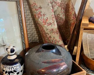 Royal Copenhagen Denmark Faience Bottle