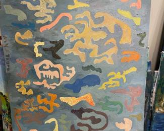 Expressionist Painting "Mystique" by Joe Reno